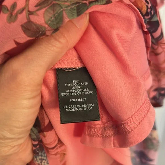 Torrid Mini Chiffon Square Neck Tiered Dress in Alexis Floral Pink size … - Picture 8 of 10